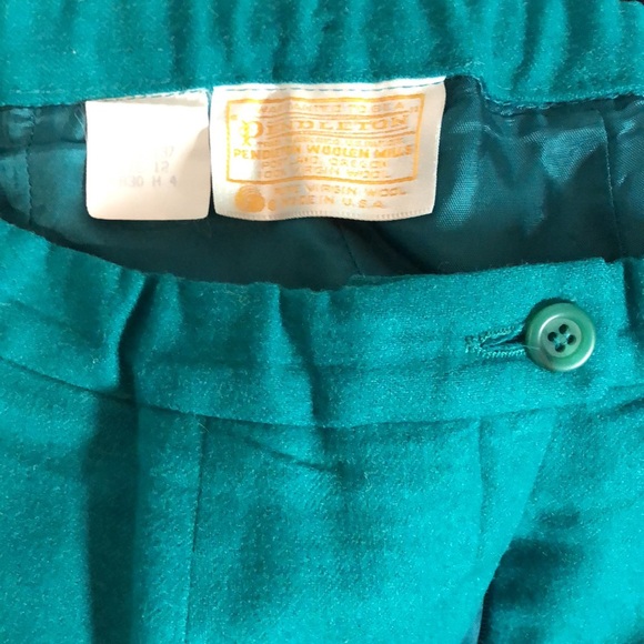 Vintage Pendleton Wool Suit Sz 8 2pc, Green - Picture 3 of 7